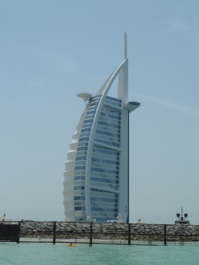 Burj al Arab, the only 7 star hotel in the world.